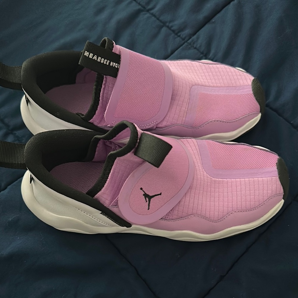 Jordan Pink and Black Sneakers Sleek Design